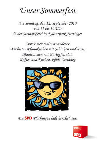 Sommerfest 2010 der SPD Plochingen